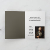 Carte Joyeux Anniversaire Grumpy Vieux Homme (Intérieur)