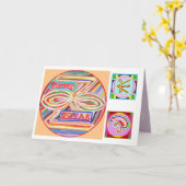 Carte Joyeux anniversaire - guérison de Karuna Reiki (Fleur jaune)