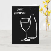 Carte joyeux anniversaire / Happy Birthday French (Fleur jaune)