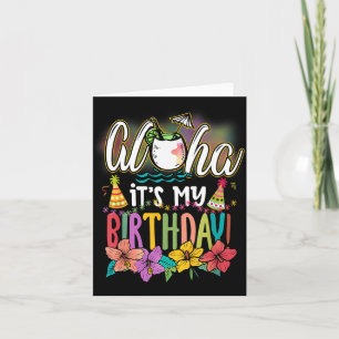 Carte Joyeux Anniversaire Hawaïen Aloha Plages Hawaï