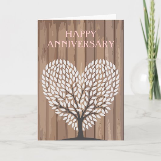 Carte Joyeux Anniversaire Heart Wood Hikingduck (Devant)