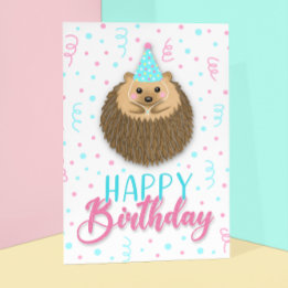 Carte Joyeux Anniversaire Hedgie