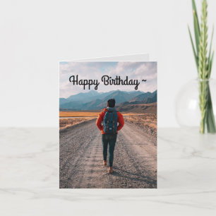 CARTE JOYEUX ANNIVERSAIRE, HEUREUX VOYAGEUR