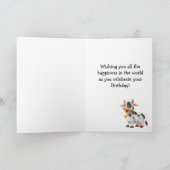 Carte Joyeux anniversaire, Holly Cow ! (Intérieur)