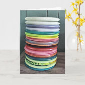 Carte Joyeux anniversaire | Humour de golf sur disque (Fleur jaune)