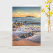 Carte Joyeux anniversaire - île de Burgh de Bantham (Fleur jaune)