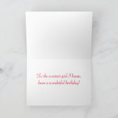 Carte Joyeux Anniversaire Illustration Fraise Rouge (Intérieur)