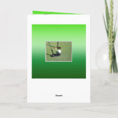 Carte Joyeux anniversaire inspiré par le golf, (Dos)