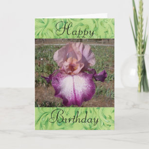 Carte Joyeux anniversaire - Iris