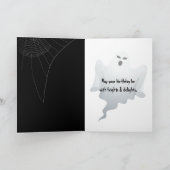 Carte Joyeux anniversaire Jack-o-lanterne dans la fumée (Intérieur)