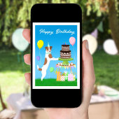 Carte Joyeux anniversaire Jack Russell Terrier