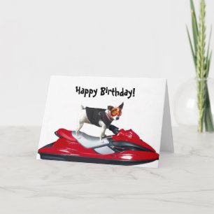 Carte Joyeux anniversaire Jack Russsell Terrier Salutati