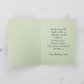 Carte Joyeux anniversaire Janet Monarch Butterfly (Intérieur)