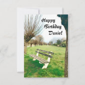 Carte Joyeux Anniversaire Jardin de l'Aquarelle pour lui (Devant)