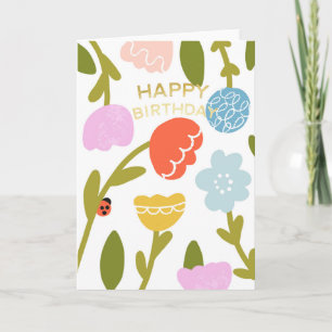 Carte Joyeux Anniversaire Jardiniers Fleur Fleuriste