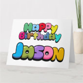 Carte Joyeux anniversaire Jason (Devant)