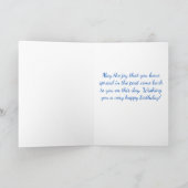 Carte Joyeux Anniversaire Jaune du Labrador Retriever Pu (Intérieur)