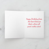 Carte Joyeux Anniversaire Jaune Labrador Retriever Chien (Intérieur)