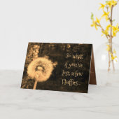 Carte Joyeux anniversaire... je pense... (Fleur jaune)