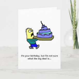 Carte Joyeux anniversaire, je suppose