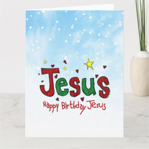 Carte Joyeux anniversaire Jésus