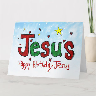 Carte Joyeux anniversaire Jésus