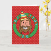 Carte Joyeux Anniversaire Jésus (Fleur jaune)