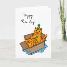Joyeux Anniversaire | Jeu de mots sur les chats