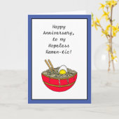 Carte Joyeux anniversaire | Jeu de nourriture amusant (Fleur jaune)