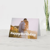 Carte Joyeux Anniversaire Jouer Gras Photo (Devant)