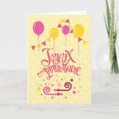 Carte Joyeux Anniversaire | Joyeux Anniversaire (Devant)