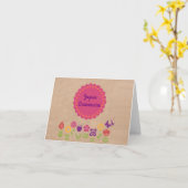 Carte Joyeux anniversaire | Joyeux anniversaire (Fleur jaune)