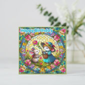 Carte JOYEUX ANNIVERSAIRE ~ Joyeux anniversaire ~ Mice ~ (Debout devant)