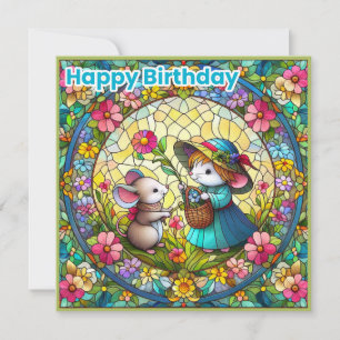Carte JOYEUX ANNIVERSAIRE ~ Joyeux anniversaire ~ Mice ~