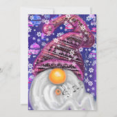 Carte Joyeux Anniversaire - Joyeux Gnome En Chants Casqu (Dos)