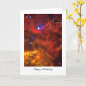 Carte Joyeux Anniversaire, Joyeux Retour, (Fleur jaune)