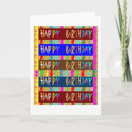 Carte JOYEUX ANNIVERSAIRE JoyeuxCartes d'anniversaireCAD (Devant)