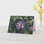 CARTE JOYEUX ANNIVERSAIRE ***JUMEAU*** (Fleur jaune)