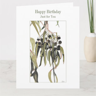 Carte Joyeux Anniversaire Juste Pour Vous Aquarelle Rust