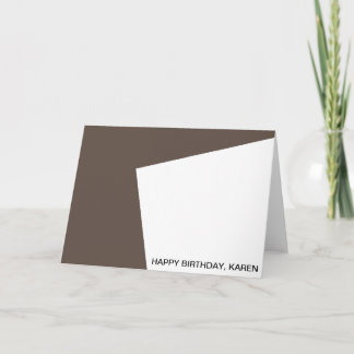 Carte Joyeux anniversaire, Karen
