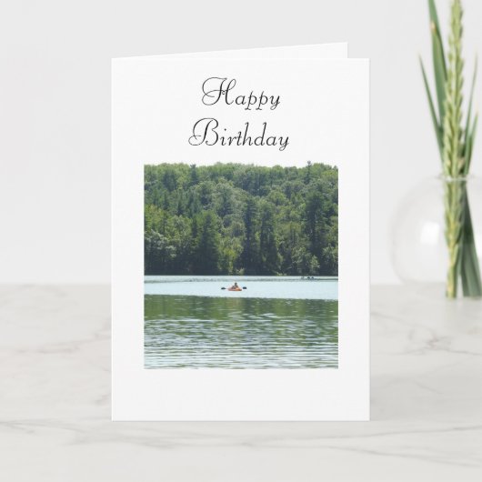 Carte Joyeux anniversaire | Kayak Photo (Devant)