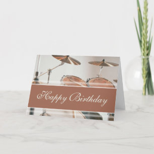 Carte Joyeux anniversaire - Kit de tambour