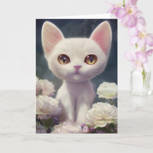Carte Joyeux Anniversaire Kitty Cat Personnaliser Nom