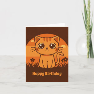 Carte Joyeux anniversaire Kitty - Personnalisable