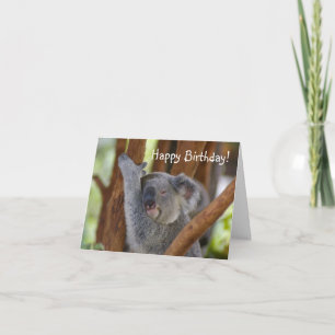 Carte Joyeux anniversaire Koala Bear