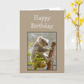 Carte Joyeux anniversaire Koalified "Over the Hill" drôl (Fleur jaune)