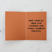 Carte Joyeux anniversaire Kokopelli Notes musiciennes pe (Intérieur)