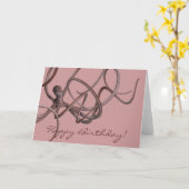 Carte Joyeux anniversaire Kraken (Fleur jaune)