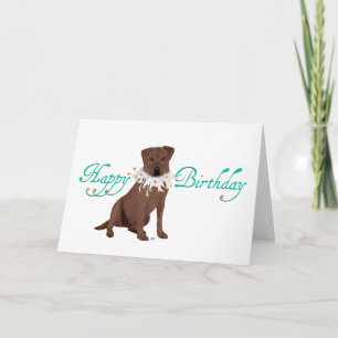 Carte Joyeux anniversaire Labrador Retriever