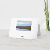 Carte Joyeux anniversaire, lac Willoughby, Vermont, Autu (Dos)